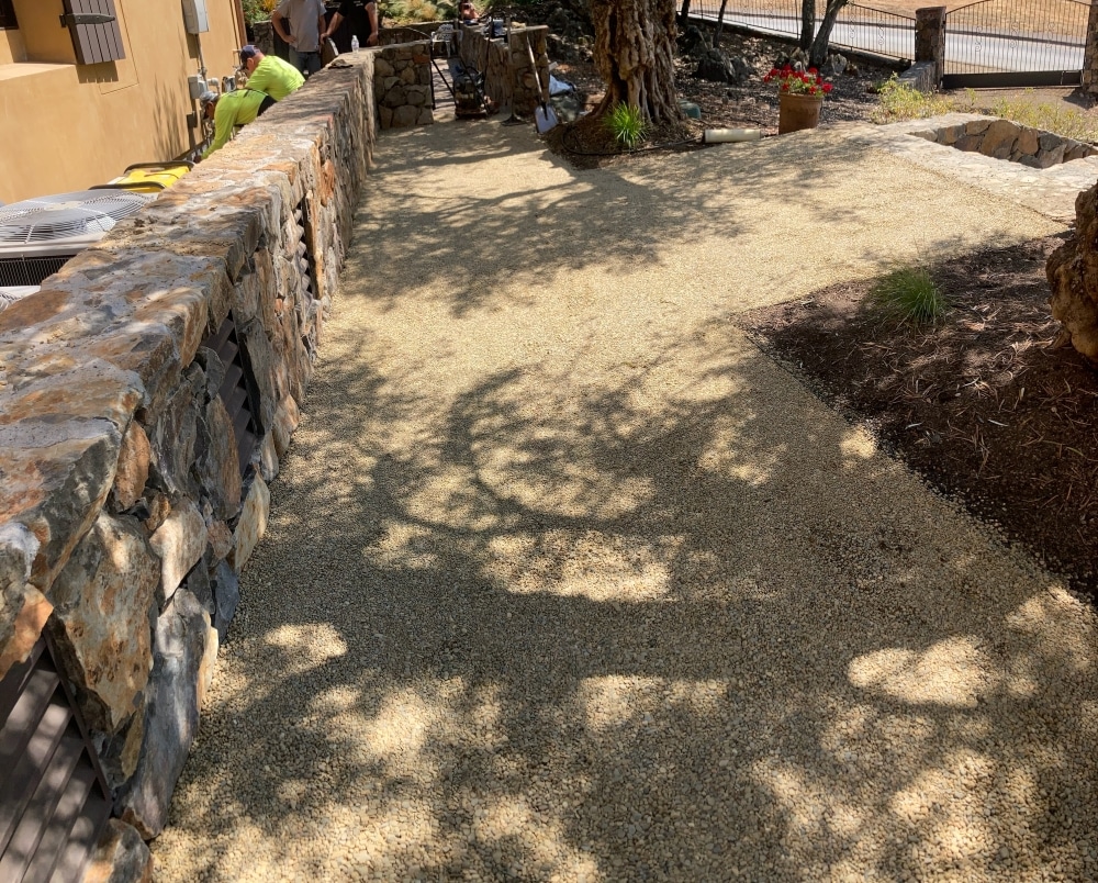 Santa Rosa patio chip seal paving